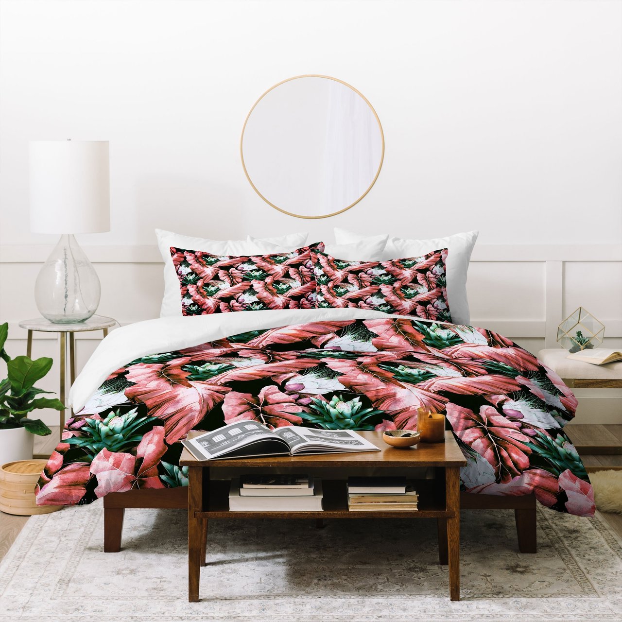 Marta Barragan Camarasa Dark tropical nature 03 Duvet Cover