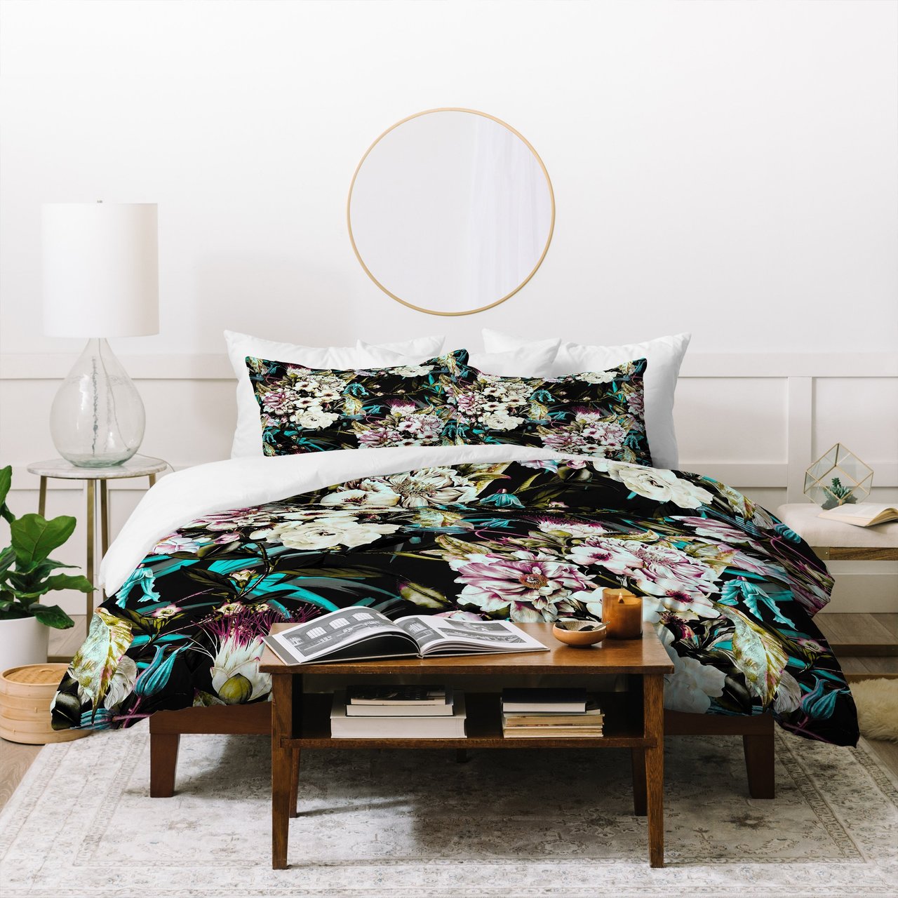 Marta Barragan Camarasa Dark wild floral 01 Duvet Cover Bedding Sets