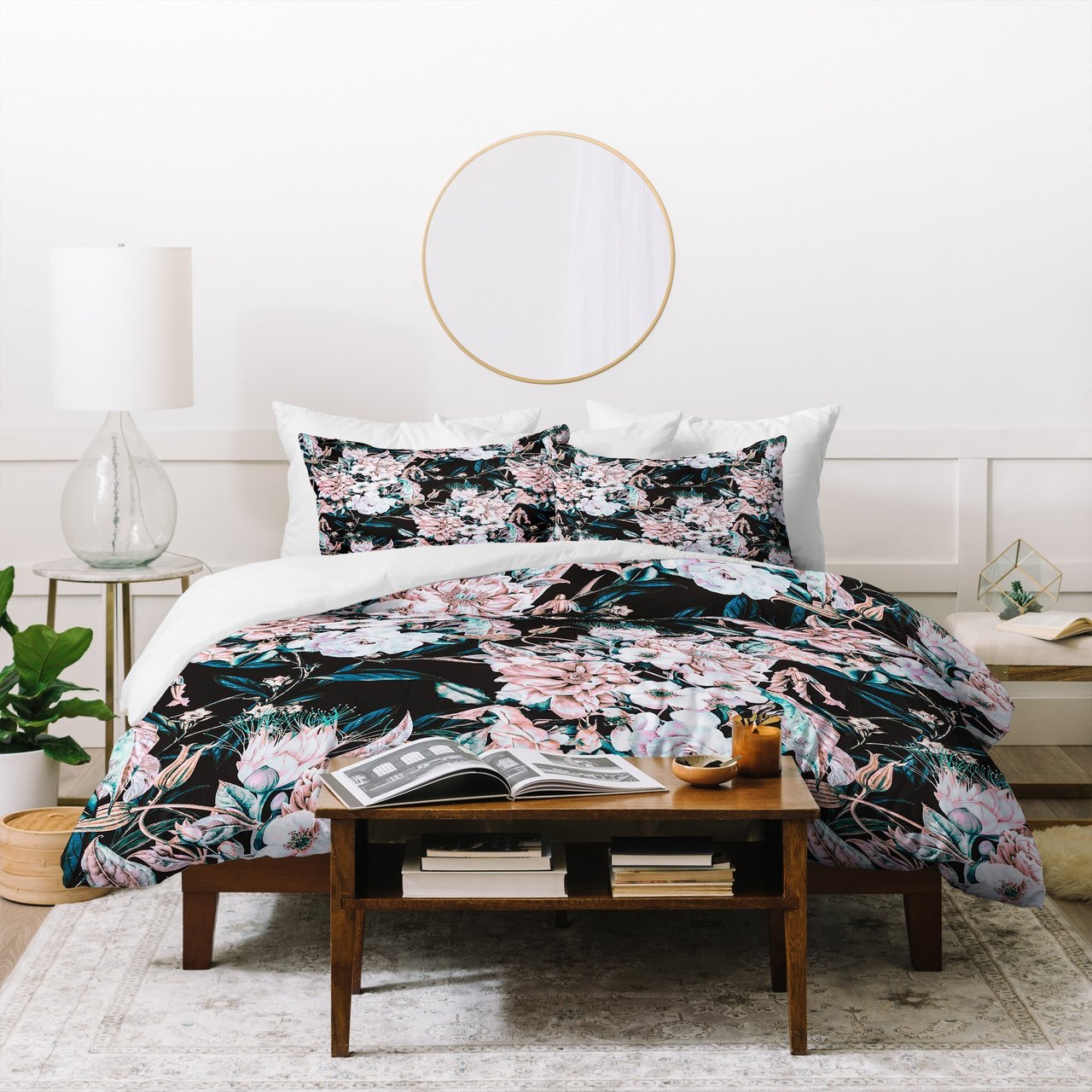 Marta Barragan Camarasa Dark wild pink bloom Duvet Cover Bedding Sets