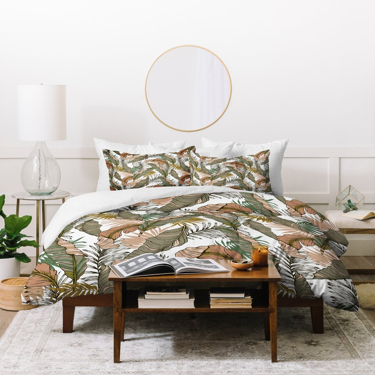 Marta Barragan Camarasa Drawing of wild tropical jungle I Duvet Cover