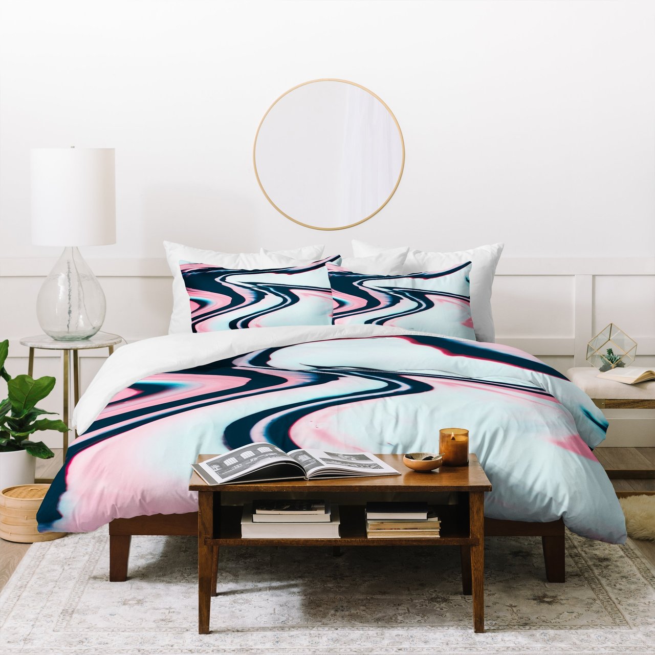 Marta Barragan Camarasa Effect marble glitch Duvet Cover Bedding Sets