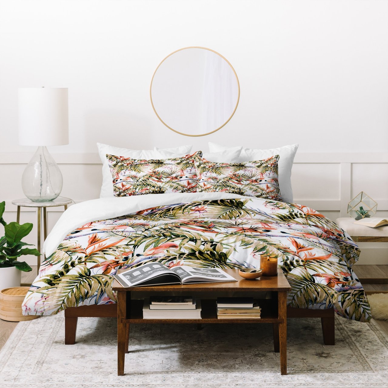 Marta Barragan Camarasa Exotic birds in the jungle paradise Duvet Cover Bedding Sets