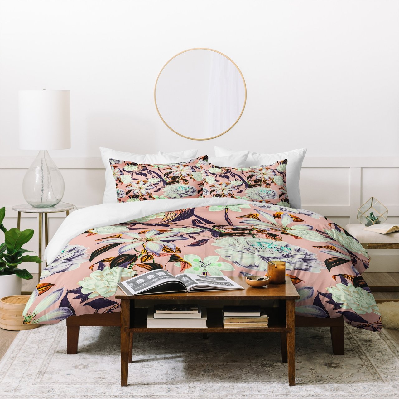 Marta Barragan Camarasa Floral vintage blooms Duvet Cover