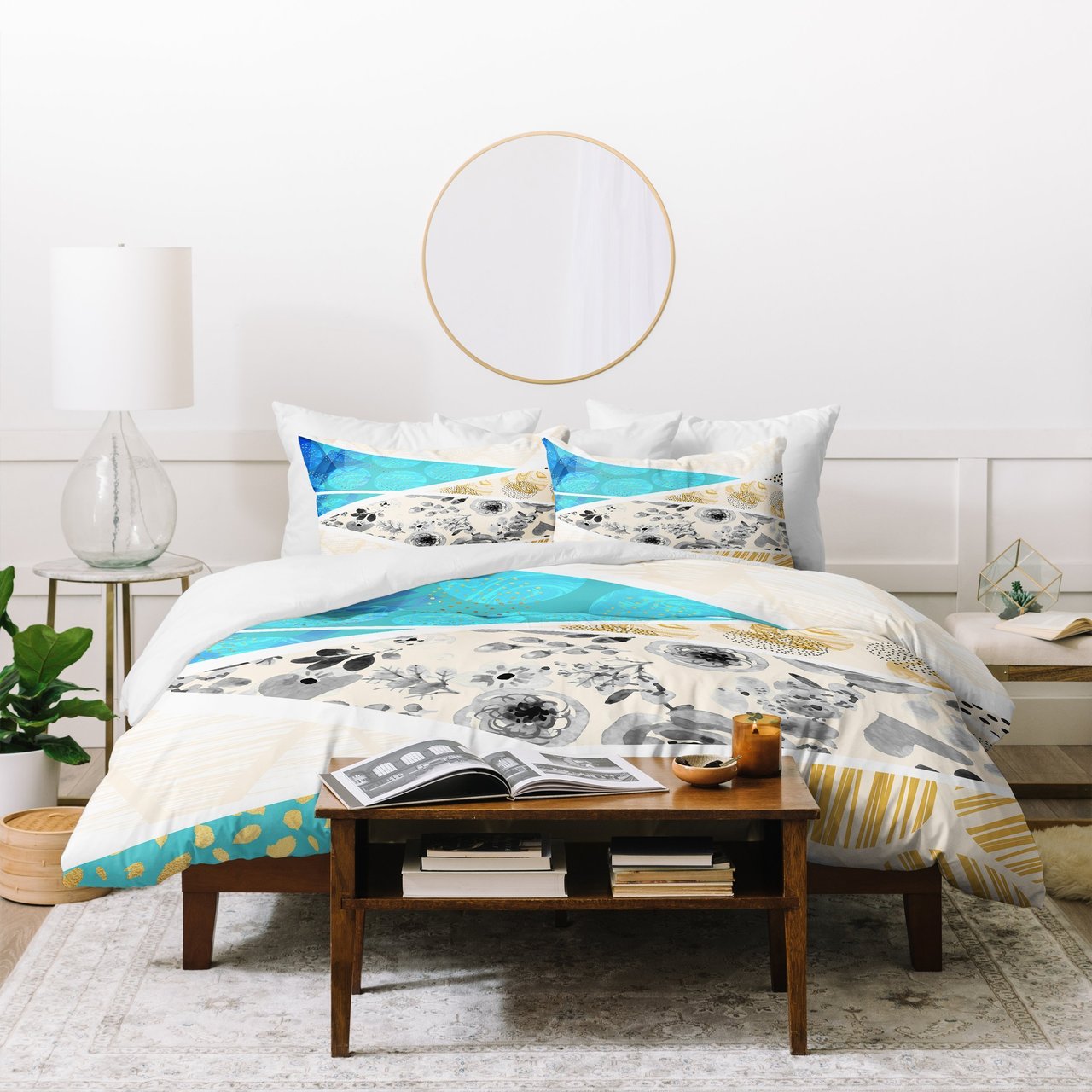 Marta Barragan Camarasa Geometric Mosaic abstract textures 2 Duvet Cover Bedding Sets