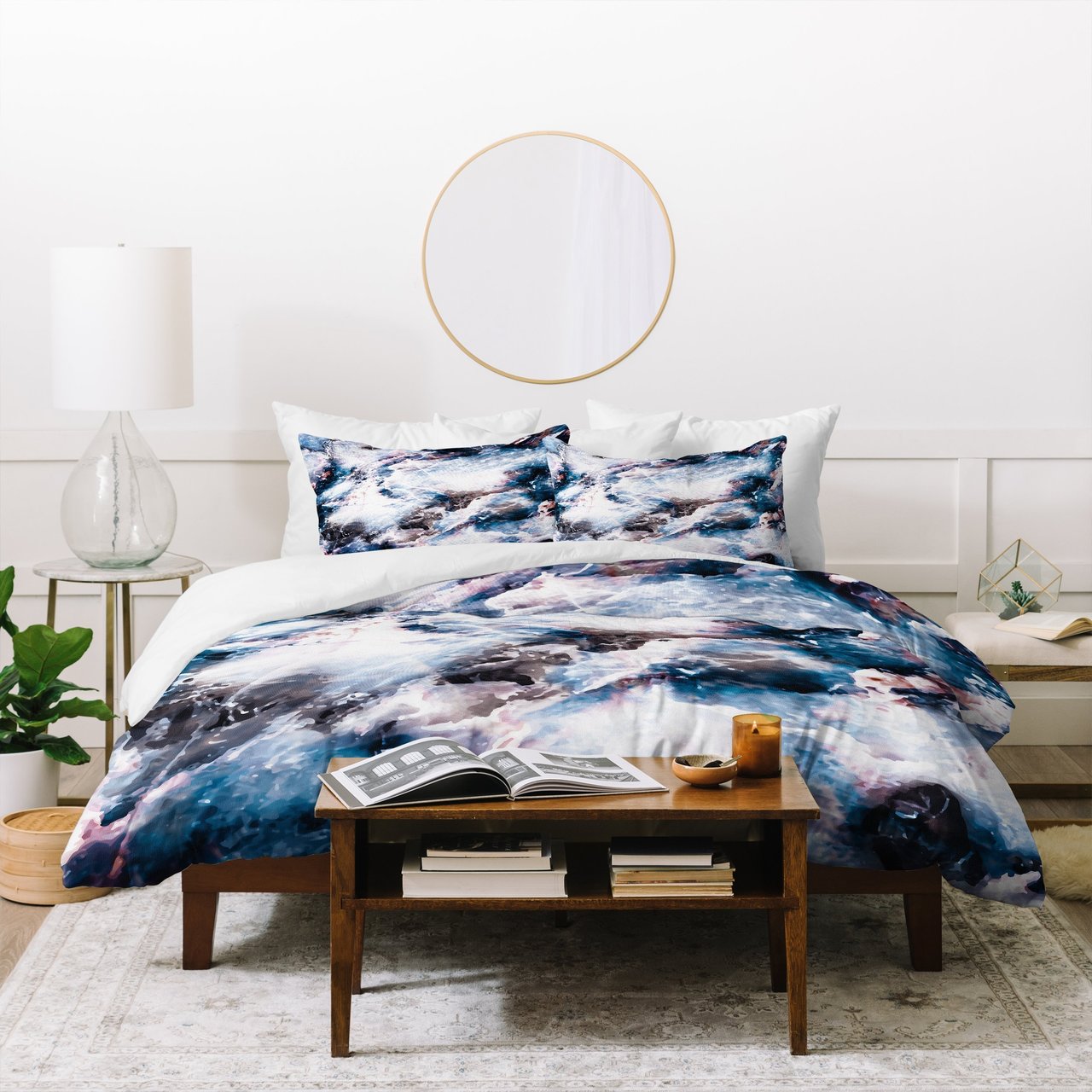 Marta Barragan Camarasa Marble effect Duvet Cover