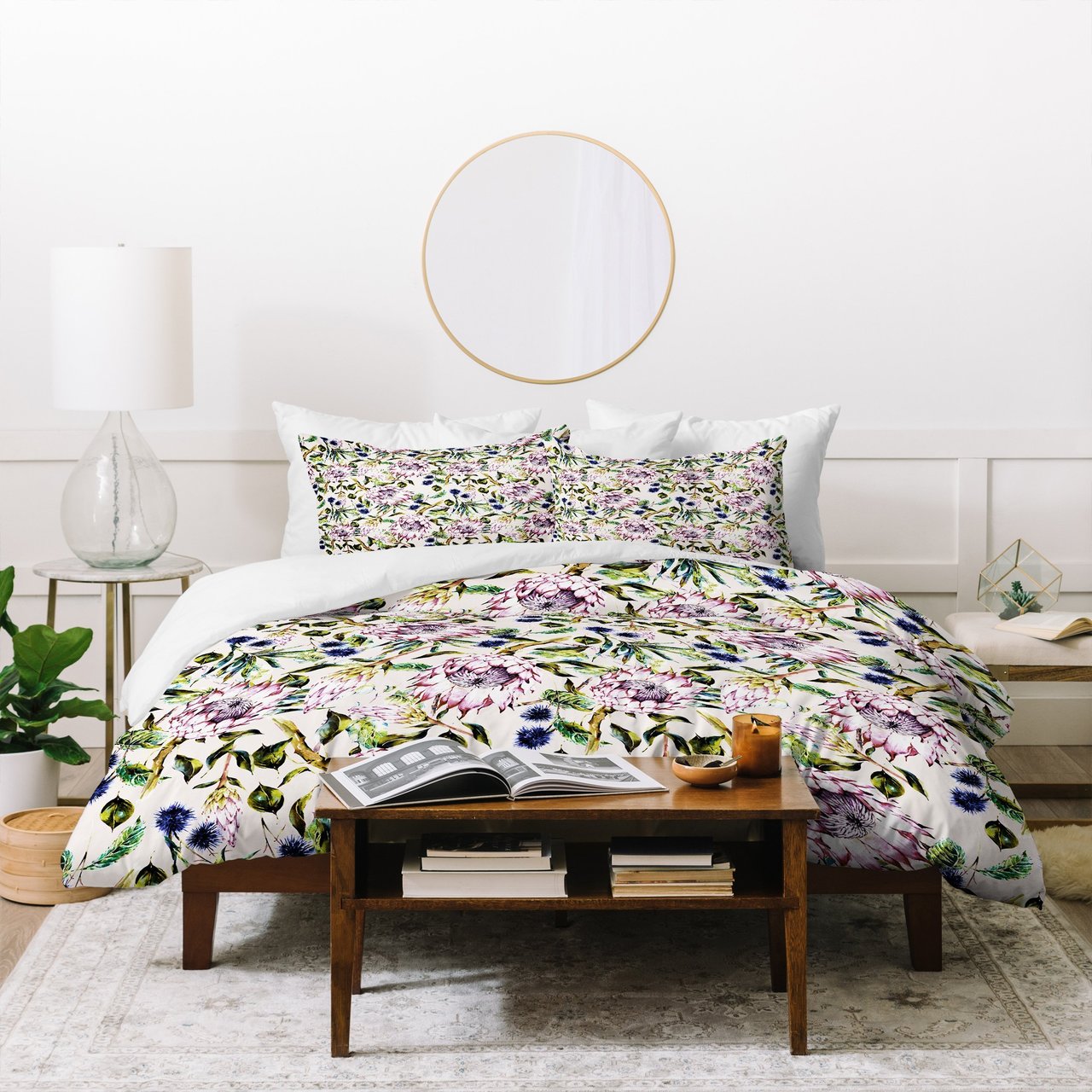 Marta Barragan Camarasa Pattern floral boho Duvet Cover
