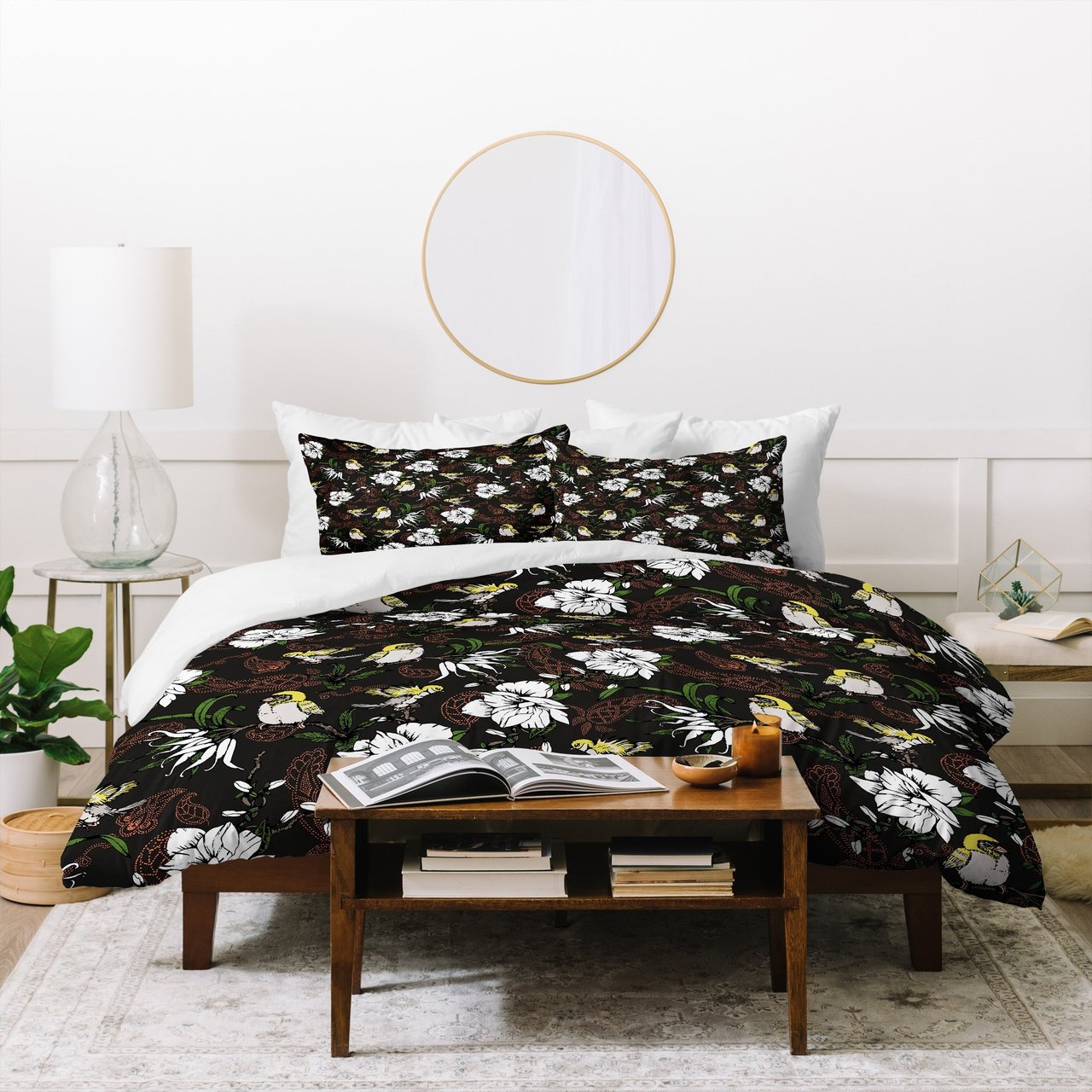 Marta Barragan Camarasa The Birds of Paradise and the Paisley Garden Duvet Cover
