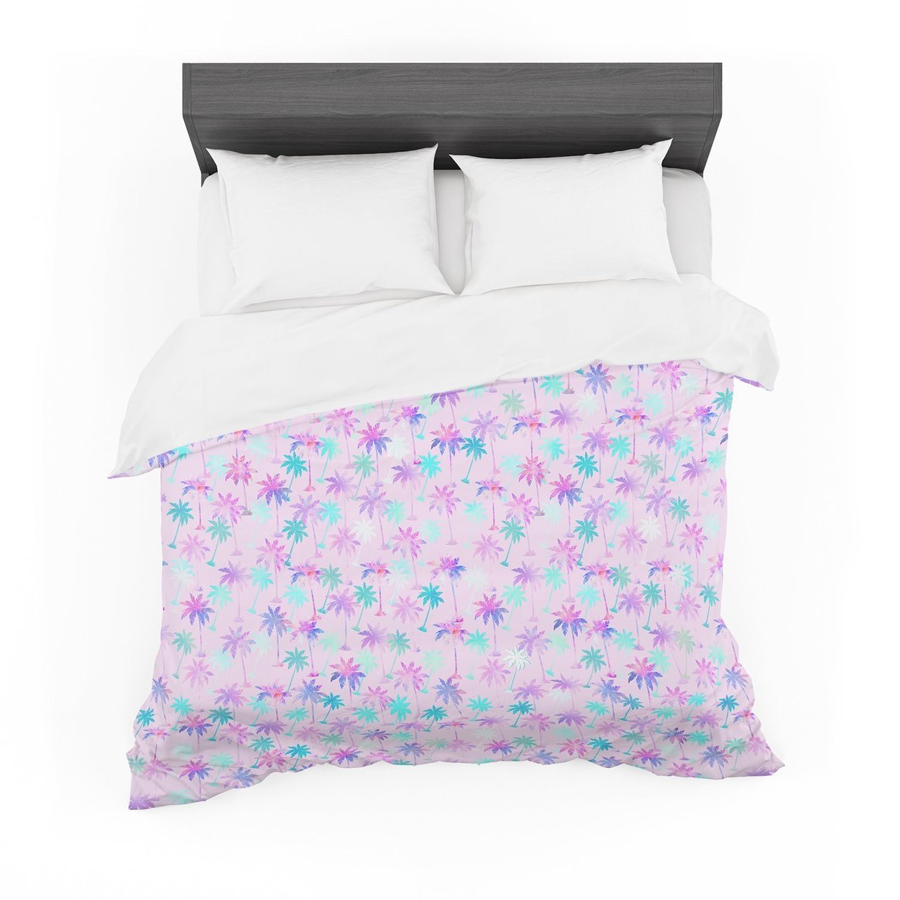 Marta Olga Klara ‘Palm Tree Pattern’ Pastel Digital Featherweight3D Customized Duvet Cover Bedding Sets
