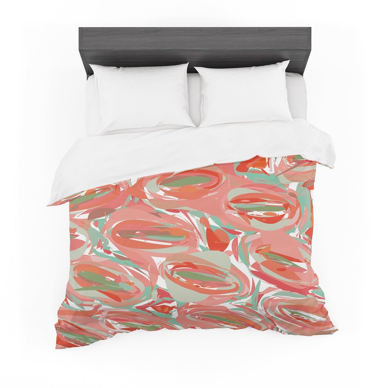 Matthias Hennig ‘Go Left Red’ Cotton3D Customized Duvet Cover Bedding Sets