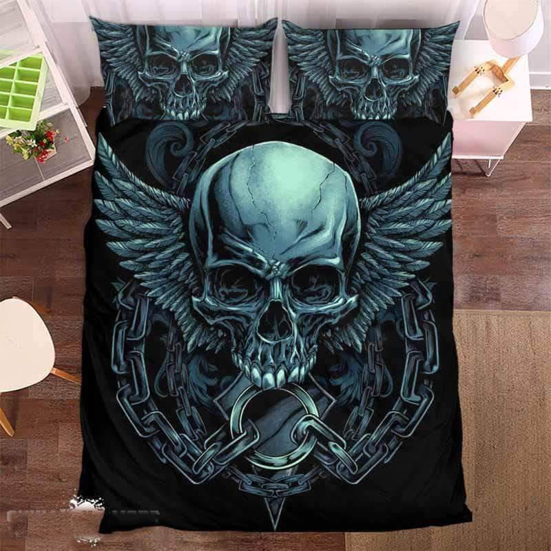 Mechanic kull 3D Customized Duvet Cover Bedding Sets