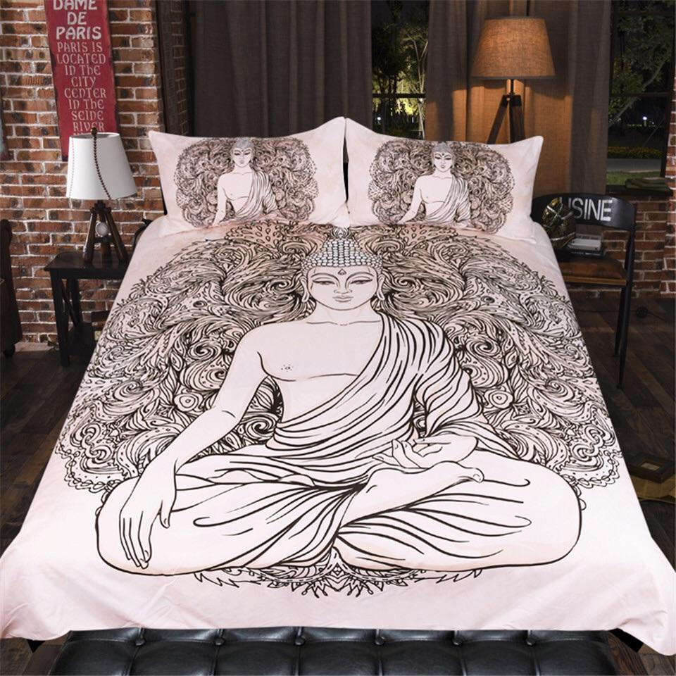 Meditating Buddha 3D Customized Duvet Cover Bedding Sets