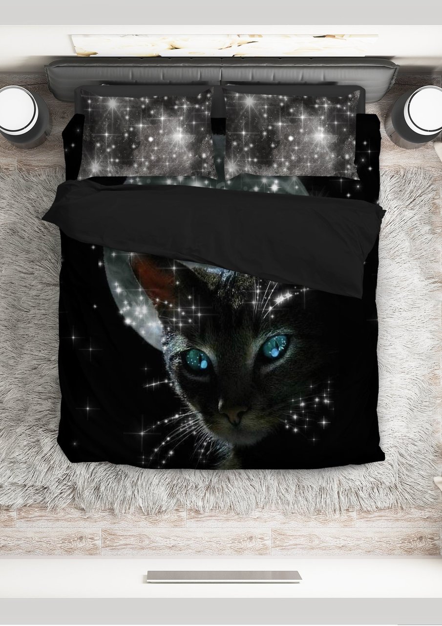 Meowy Cat Witch 30% OFF3D Customized Duvet Cover Bedding Sets
