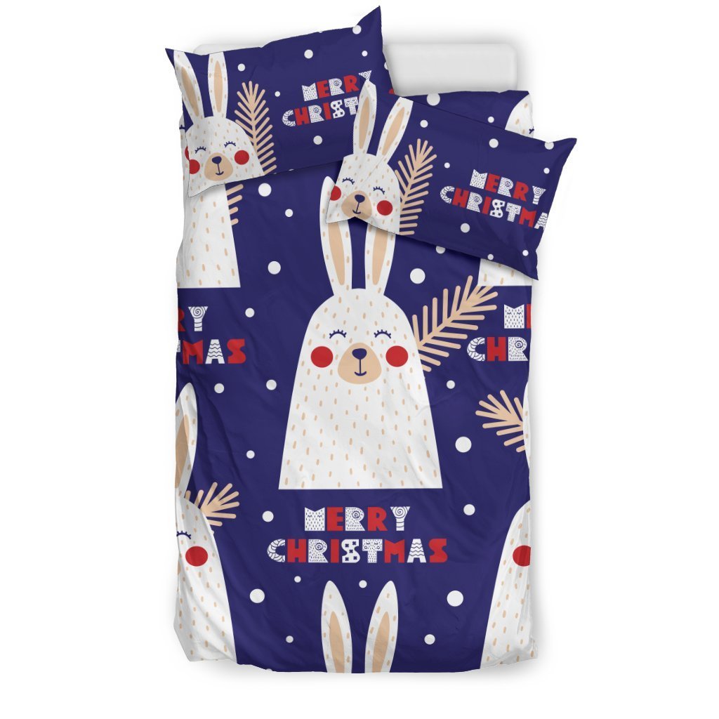 Merry Christmas Bunny Bedding Set