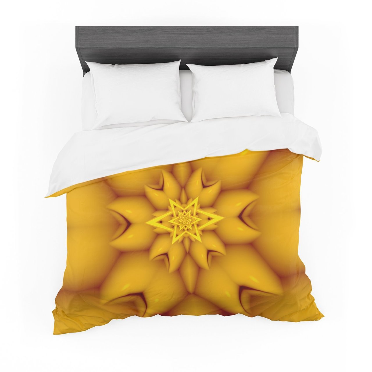 Michaelussna ‘Citrustar’ Orange Yellow Featherweight3D Customized Duvet Cover Bedding Sets