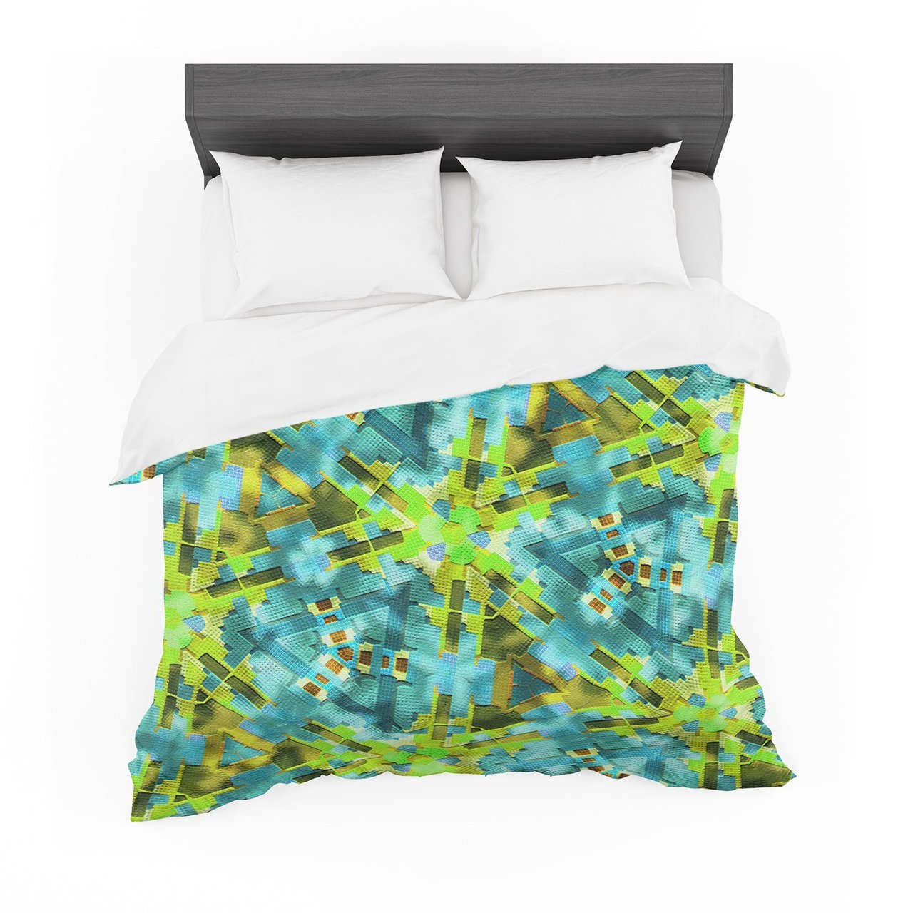 Michaelussna ‘Pollenesia’ Teal Green Featherweight3D Customized Duvet Cover Bedding Sets