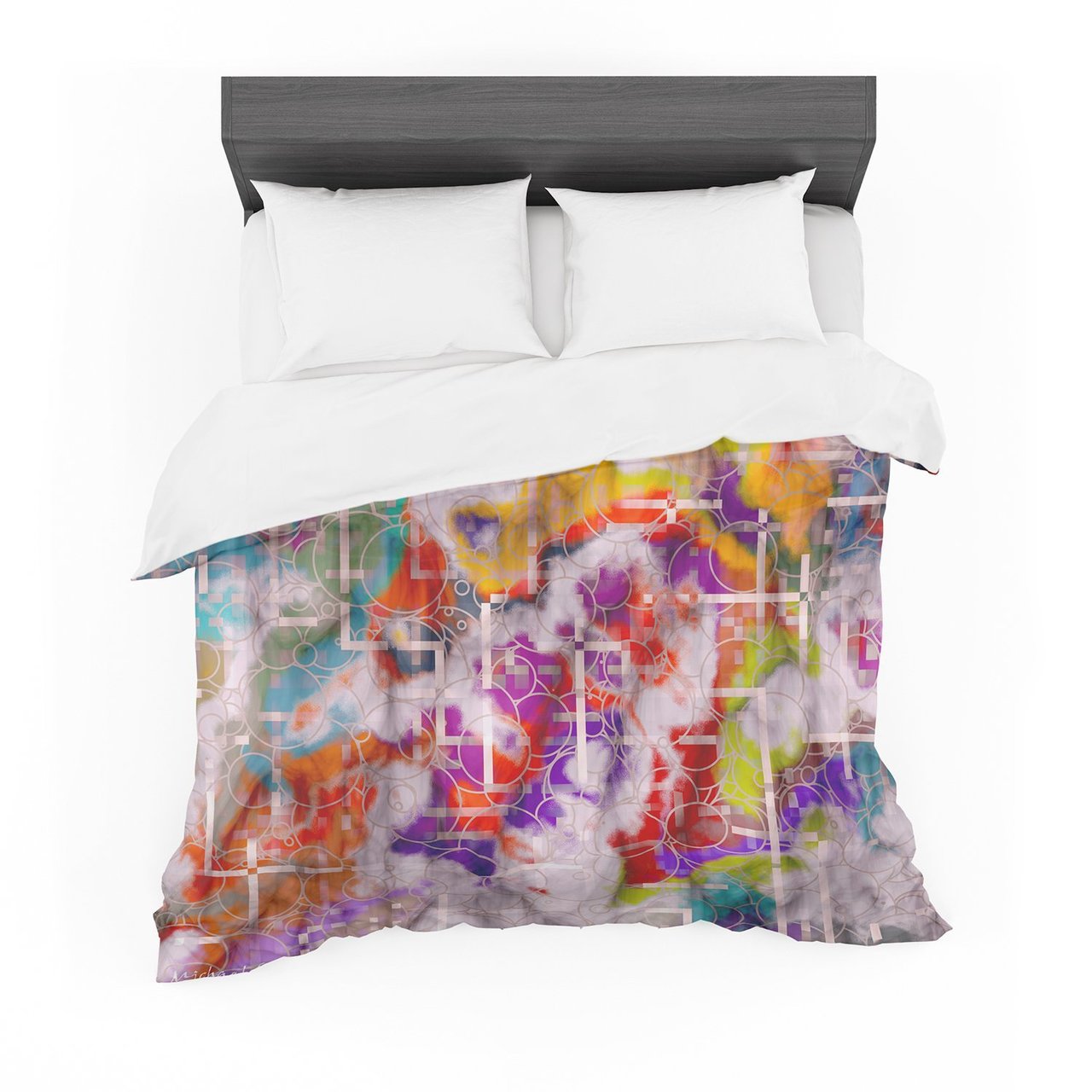 Michaelussna ‘Quantum Foam’ Rainbow Geometric Featherweight3D Customized Duvet Cover Bedding Sets