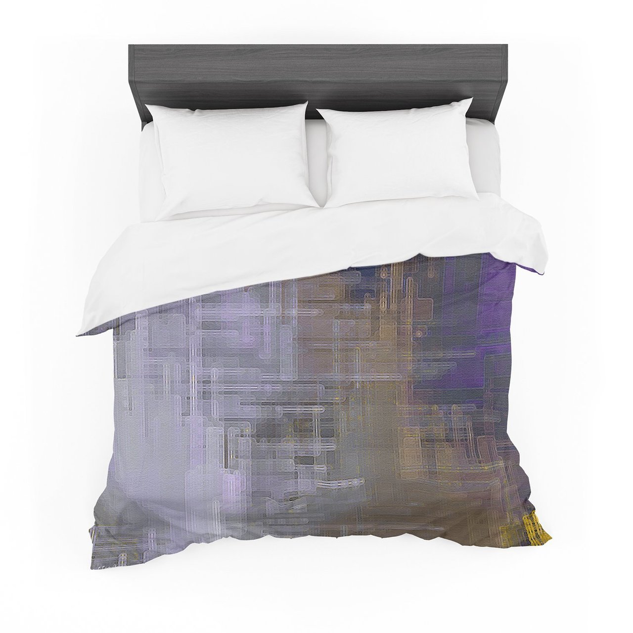 Michaelussna ‘Reach for theky’ Purple Brown Featherweight3D Customized Duvet Cover Bedding Sets