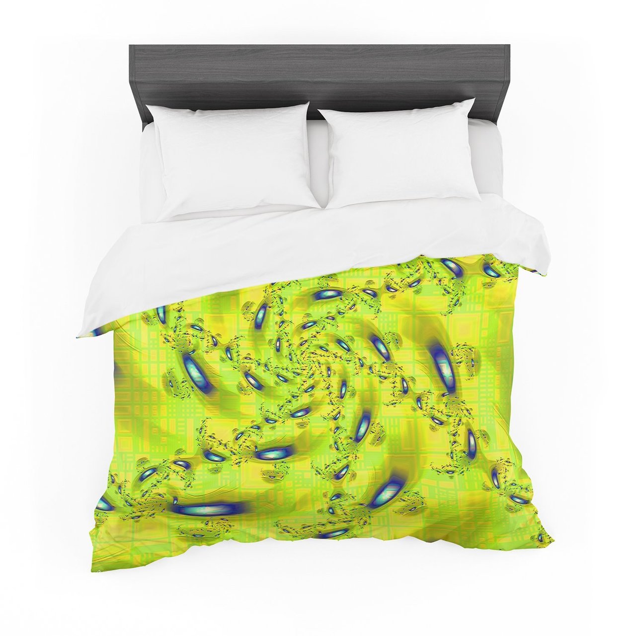 Michaelussna ‘Synchronizedwimming’ Lime Green Featherweight3D Customized Duvet Cover Bedding Sets