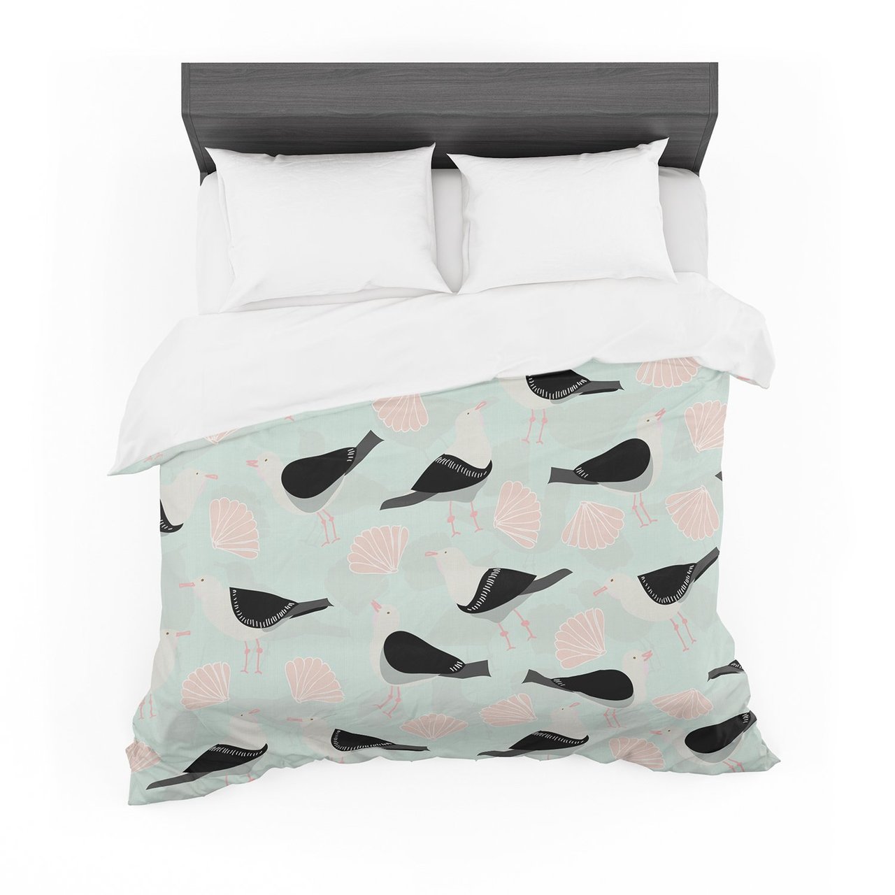 Michelle Drew ‘Seagulls andhells’ Cotton3D Customized Duvet Cover Bedding Sets