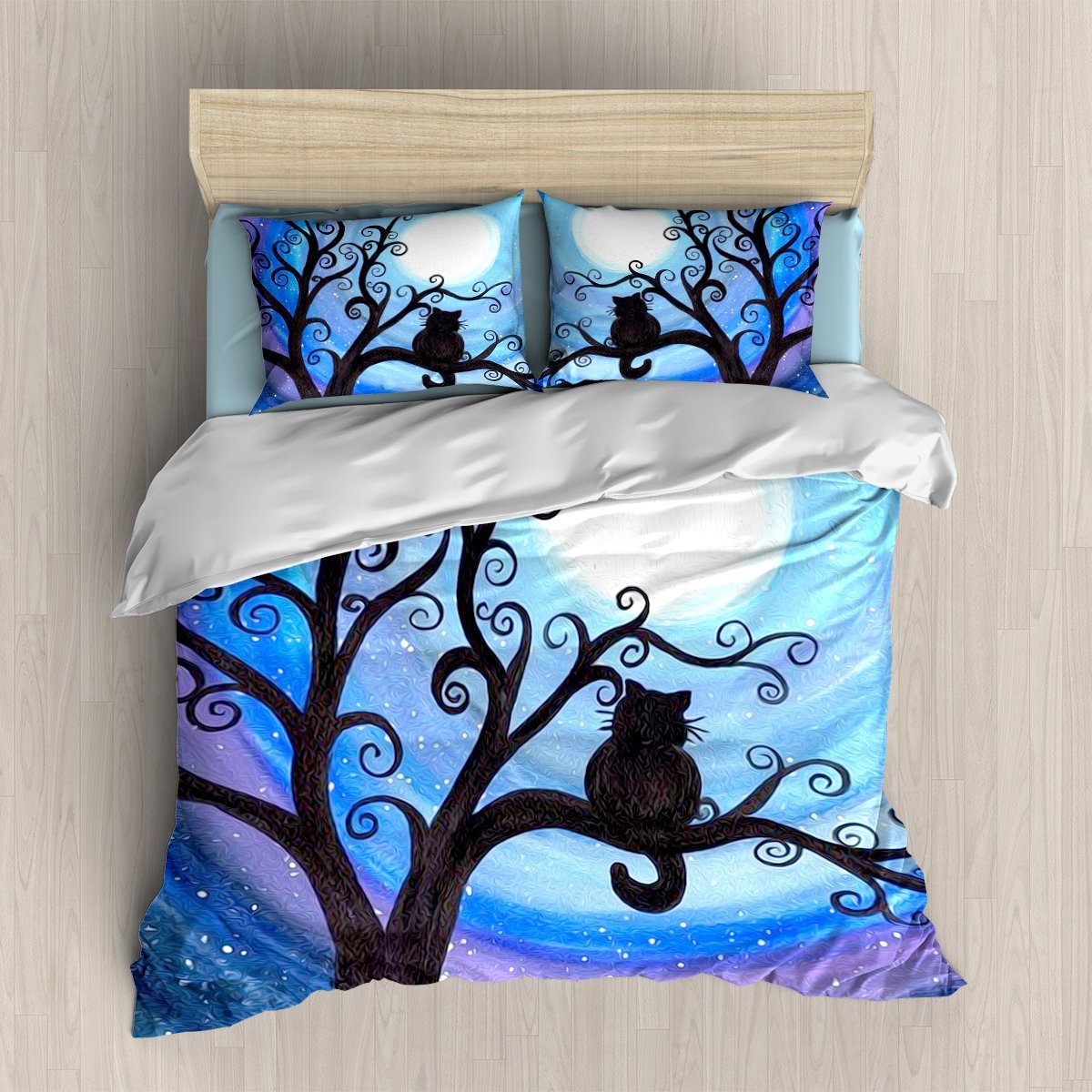 Midnight Cat 3D Customized Duvet Cover Bedding Sets