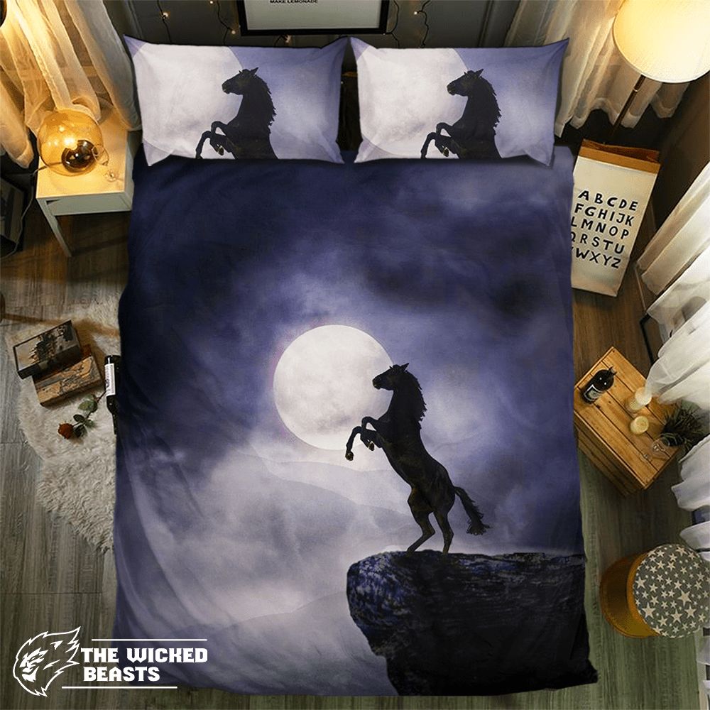 Midnight Mountains Horse 091283D Customized Duvet Cover Bedding Sets
