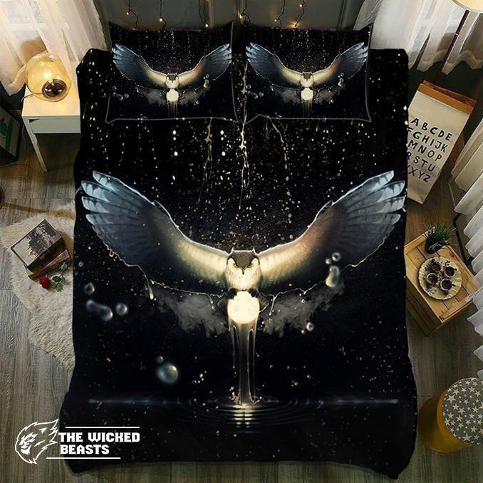 Midnite Owl3D Customized Duvet Cover Bedding Sets