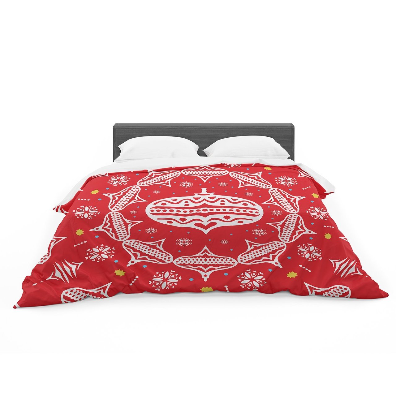 Miranda Mol ‘Deco Wreath Red’carlet Featherweight3D Customized Duvet Cover Bedding Sets
