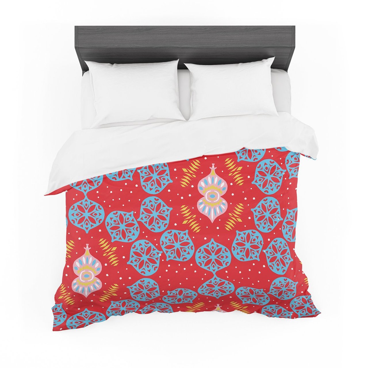 Miranda Mol ‘Frosted Red’ Blue Featherweight3D Customized Duvet Cover Bedding Sets