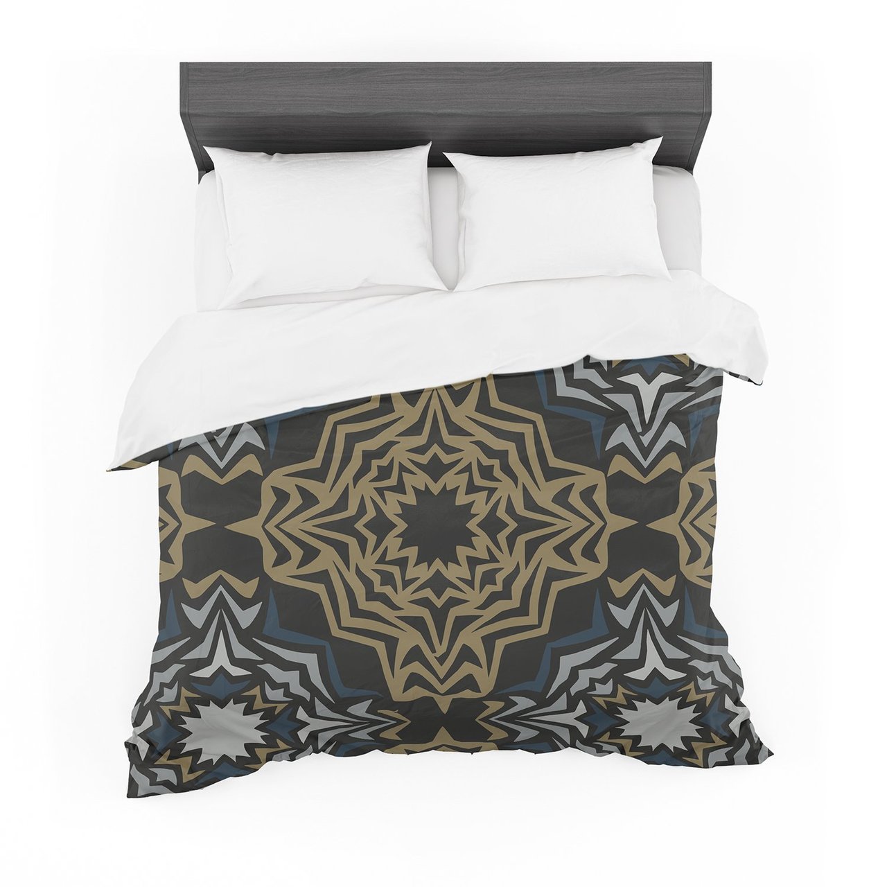 Miranda Mol ‘Golden Fractals’ Cotton3D Customized Duvet Cover Bedding Sets