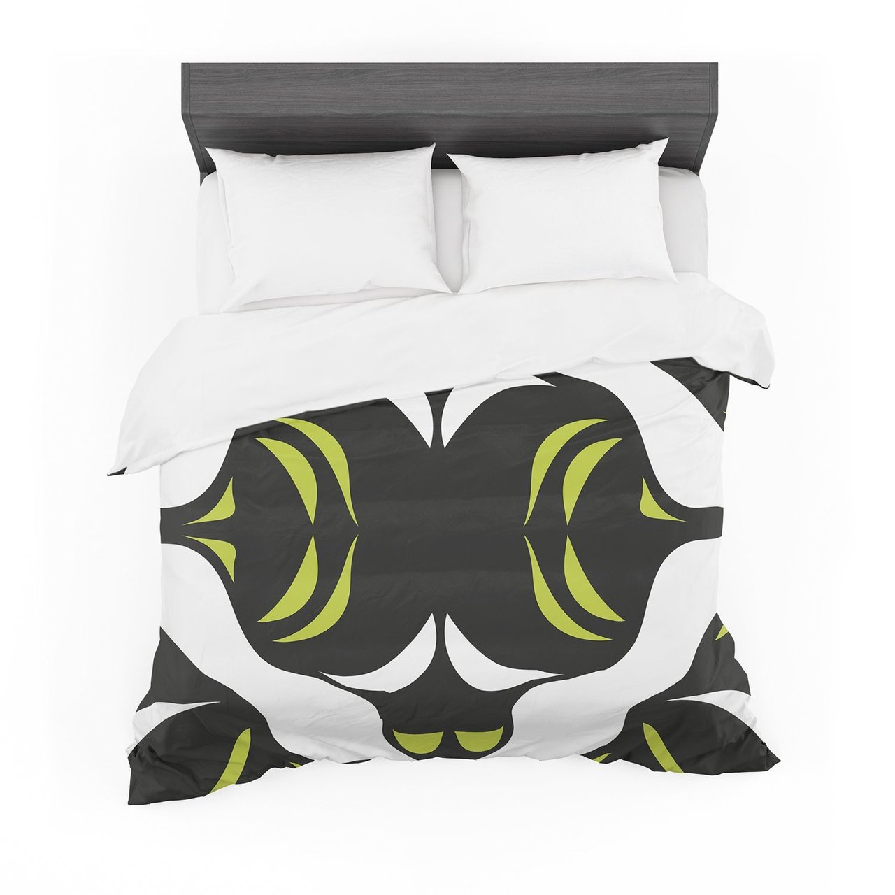 Miranda Mol ‘Green White Jaws’ Cotton3D Customized Duvet Cover Bedding Sets