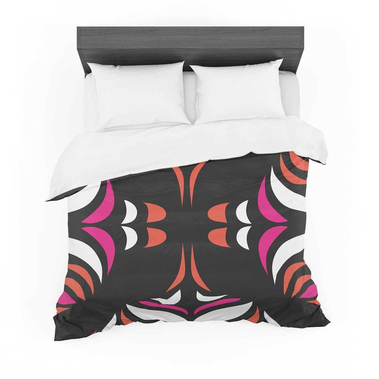 Miranda Mol ‘Magenta Orange Hawaiian Retro’ Cotton3D Customized Duvet Cover Bedding Sets