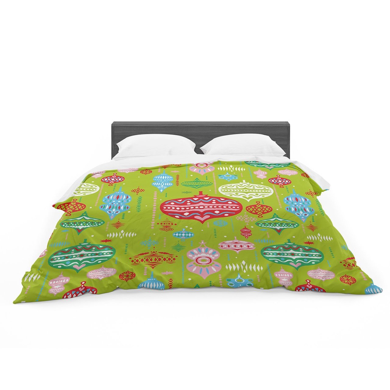 Miranda Mol ‘Ornate Green’ Ornaments Featherweight3D Customized Duvet Cover Bedding Sets