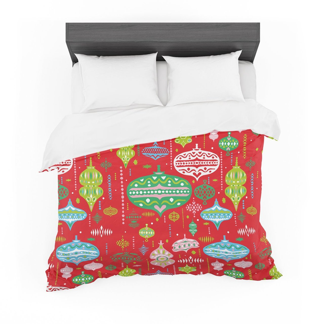 Miranda Mol ‘Ornate Red’ Ornaments Featherweight3D Customized Duvet Cover Bedding Sets