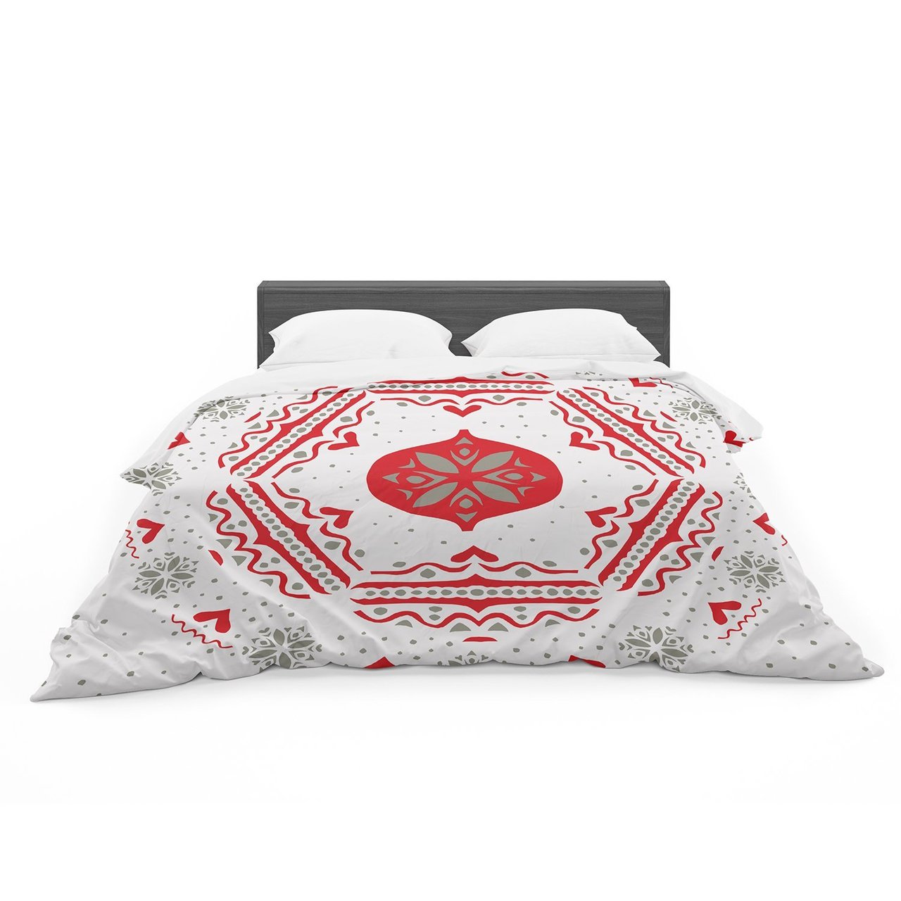 Miranda Mol ‘Snowjoy White’ Red Featherweight3D Customized Duvet Cover Bedding Sets