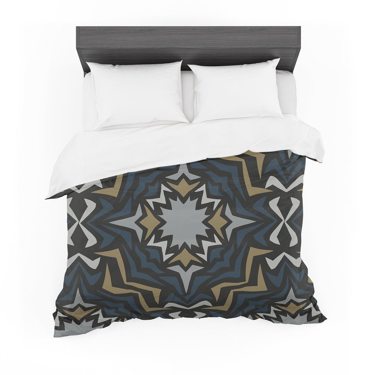 Miranda Mol ‘Winter Fractals’ Cotton3D Customized Duvet Cover Bedding Sets