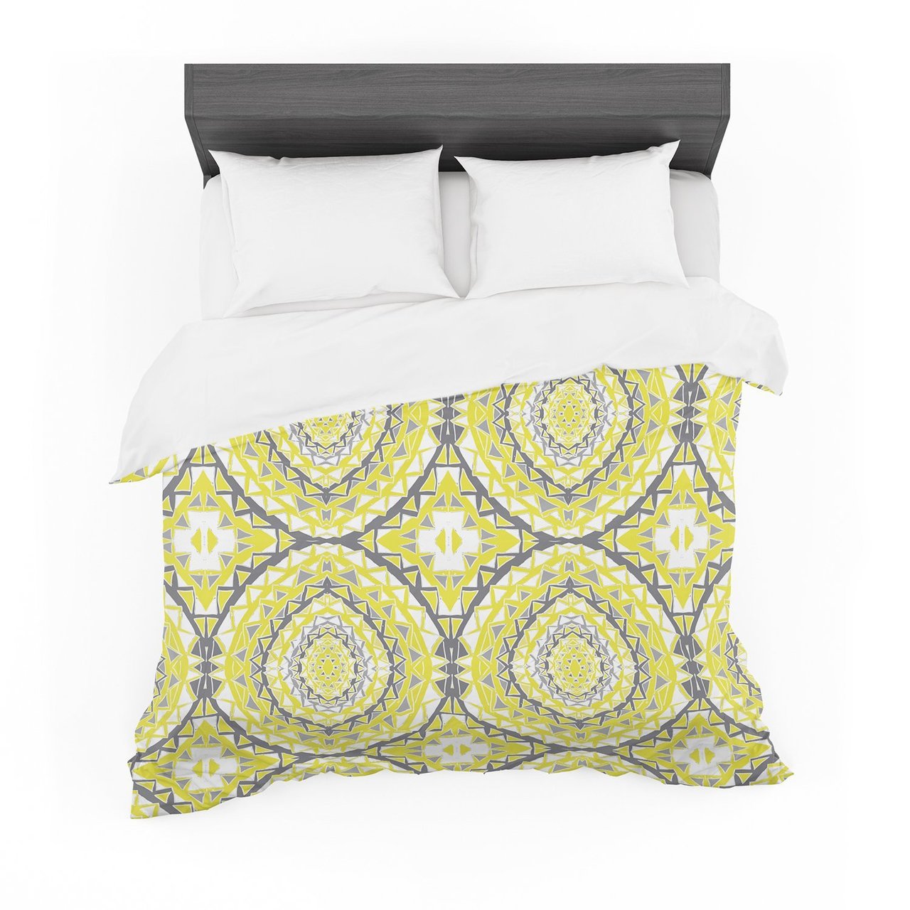 Miranda Mol ‘Yellow Tessellation’ Cotton3D Customized Duvet Cover Bedding Sets