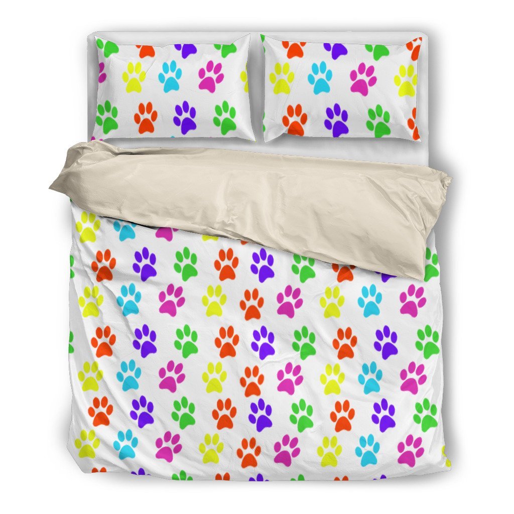 Mixed paw prints 3D Customized Duvet Cover Bedding Sets