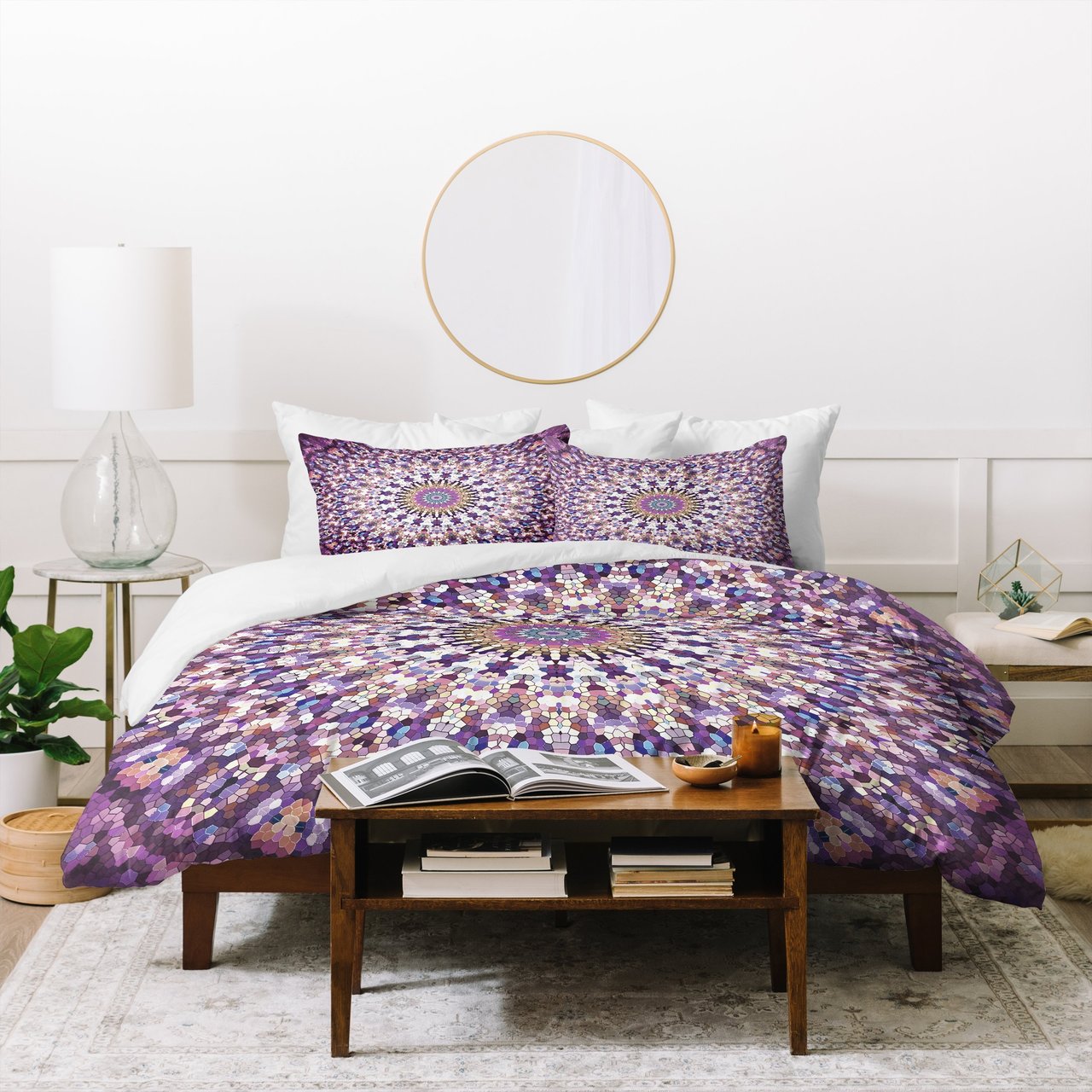 Monika Strigel ARABESQUE NEW AGE ROSE Duvet Cover