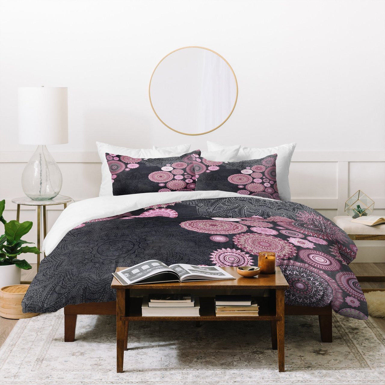 Monika Strigel FESTIVAL FLOW PINK Duvet Cover