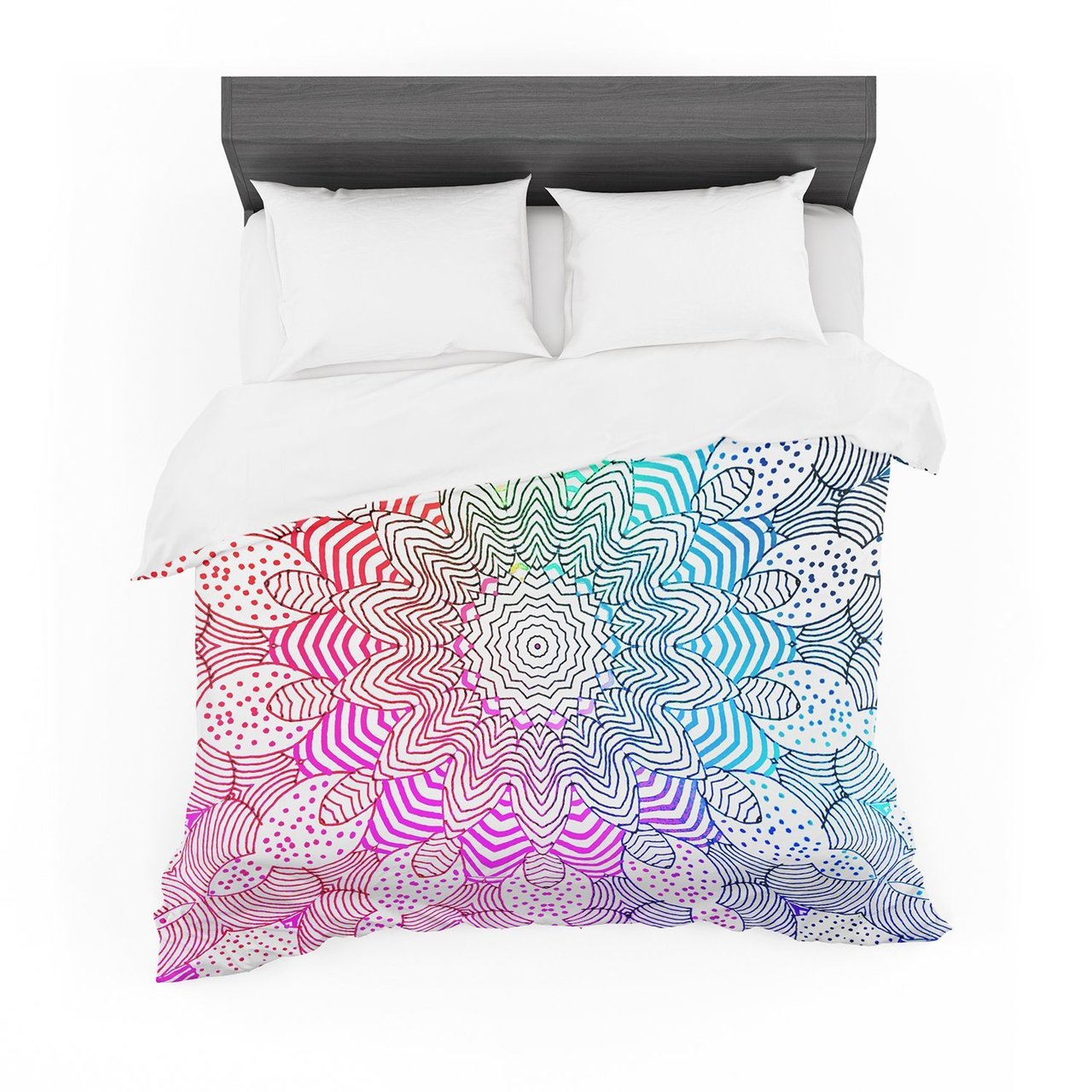 Monikatrigel ‘Rainbow Dots’ Cotton3D Customized Duvet Cover Bedding Sets