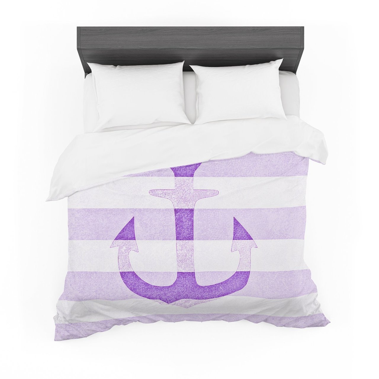 Monikatrigel ‘Stone Vintage Purple Anchor’ Cotton3D Customized Duvet Cover Bedding Sets