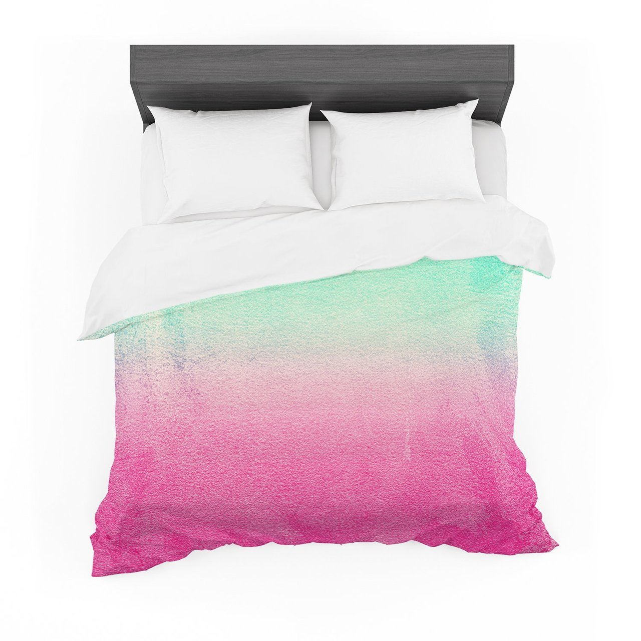 Monikatrigel ‘Sunny Melon’ Aqua Magenta Featherweight3D Customized Duvet Cover Bedding Sets