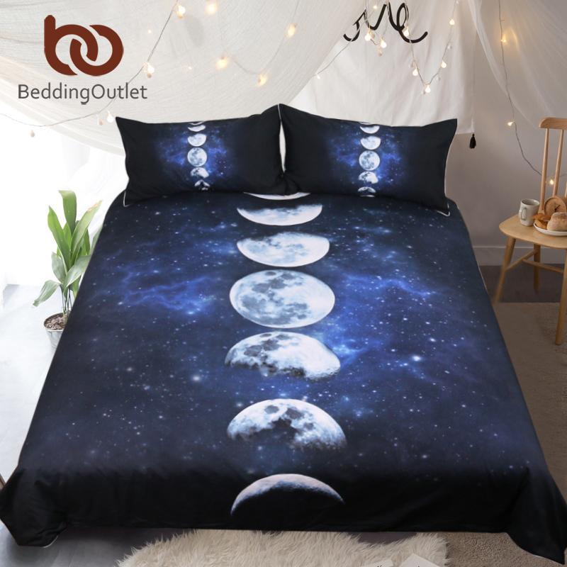 Moon Eclipse Changing 3D Customized Duvet Cover Bedding Sets