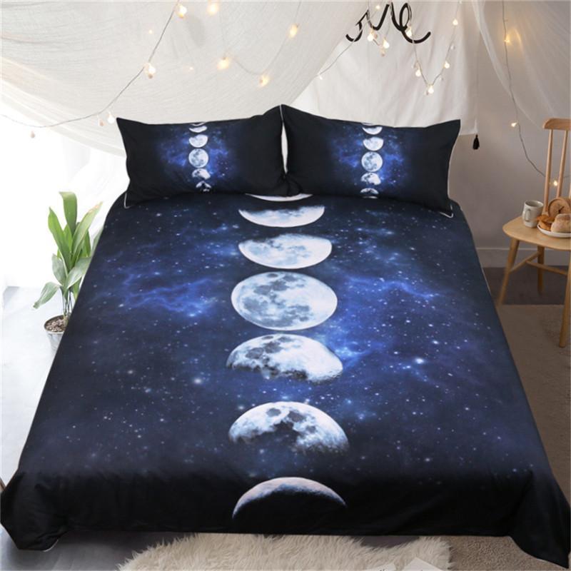 Moon Phases Bedding Set