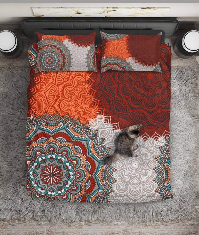 Multi Color Medallion Mandala ART HOP 3D Customized Duvet Cover Bedding Sets