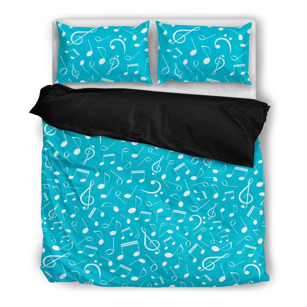 Music Notes Blue3D Customized Duvet Cover Bedding Sets