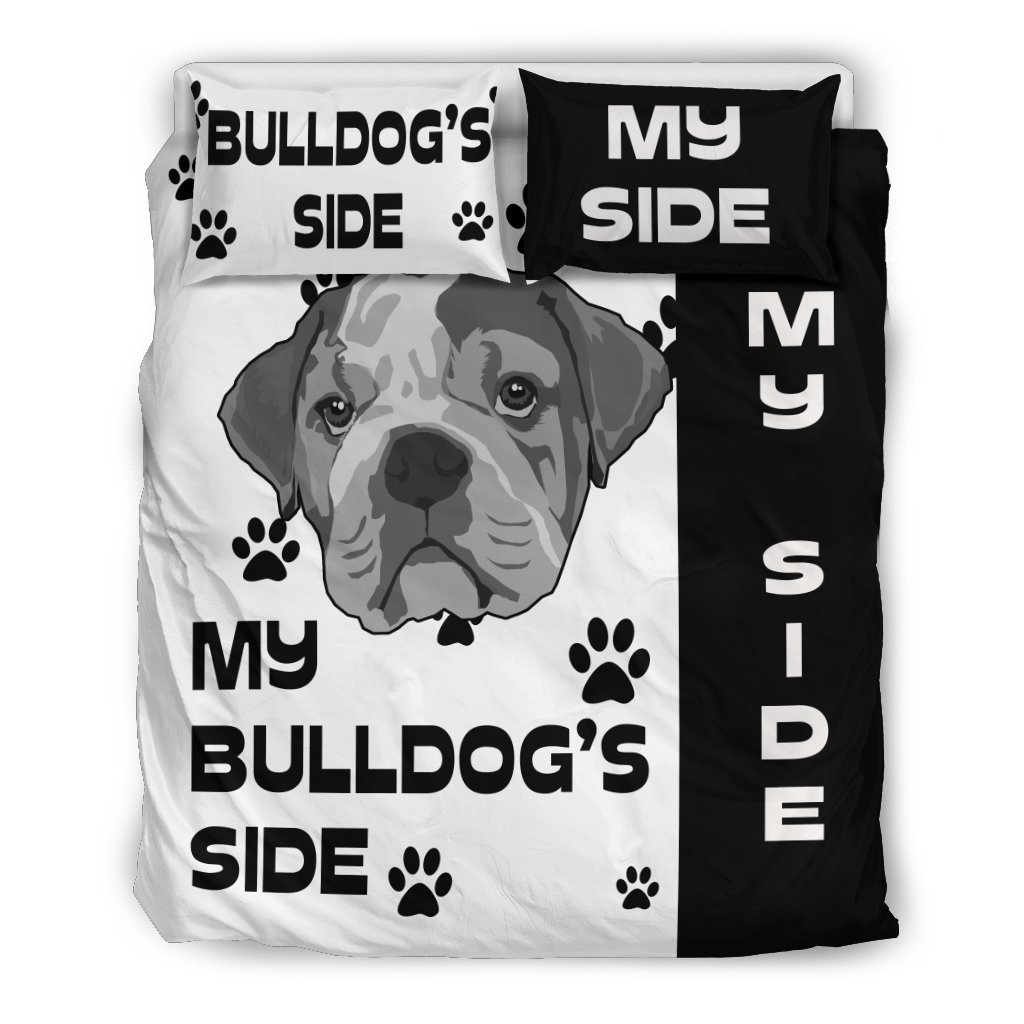 My Bulldog’side 3D Customized Duvet Cover Bedding Sets