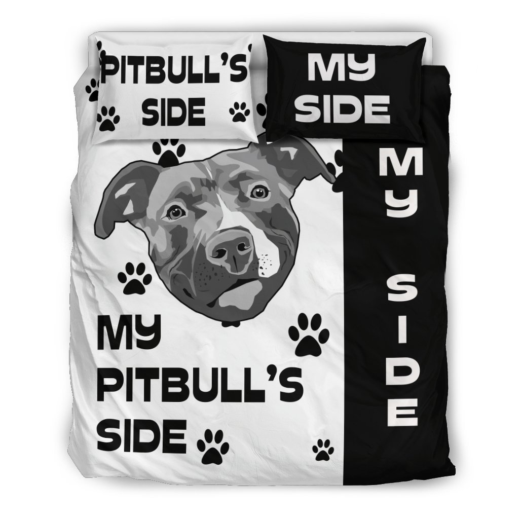 My Pitbull’side 3D Customized Duvet Cover Bedding Sets