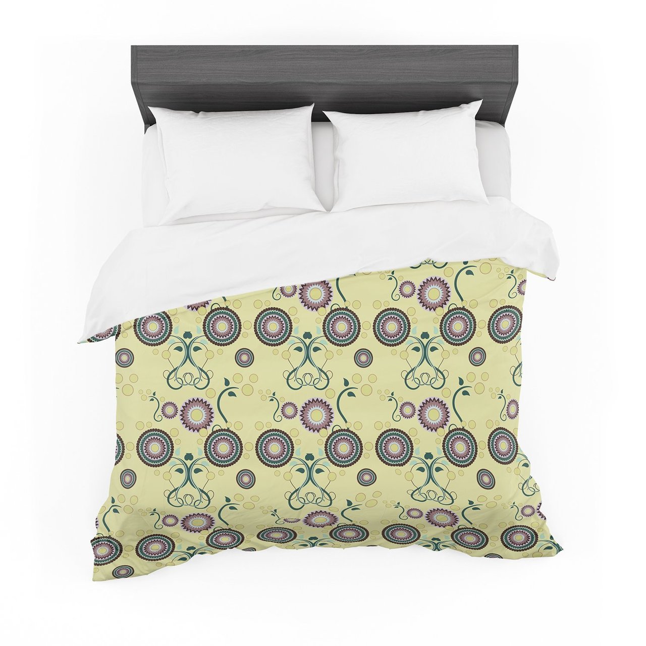 Mydeas ‘Spring Florals’ Yellow Multicolor Featherweight3D Customized Duvet Cover Bedding Sets