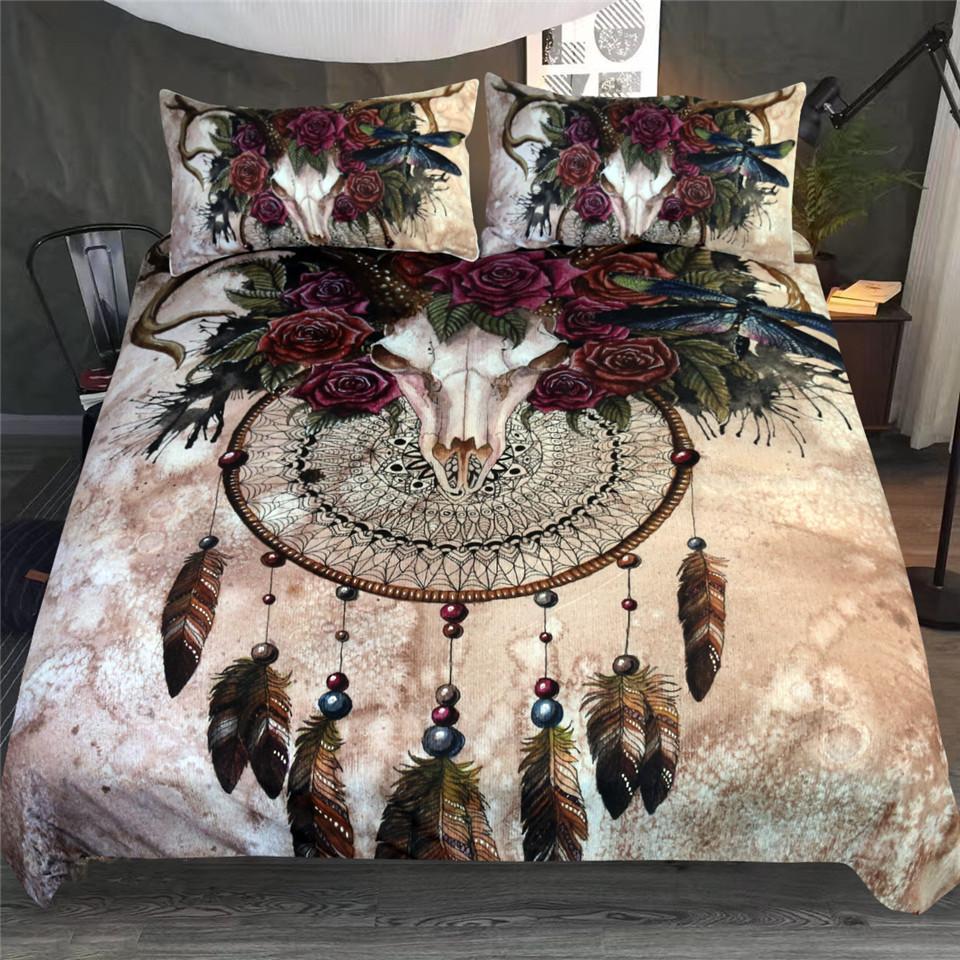 Mysterykull Dreamcatcher byunimaArt 3D Customized Duvet Cover Bedding Sets